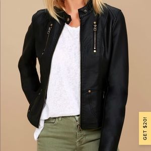 vegan leather jacket